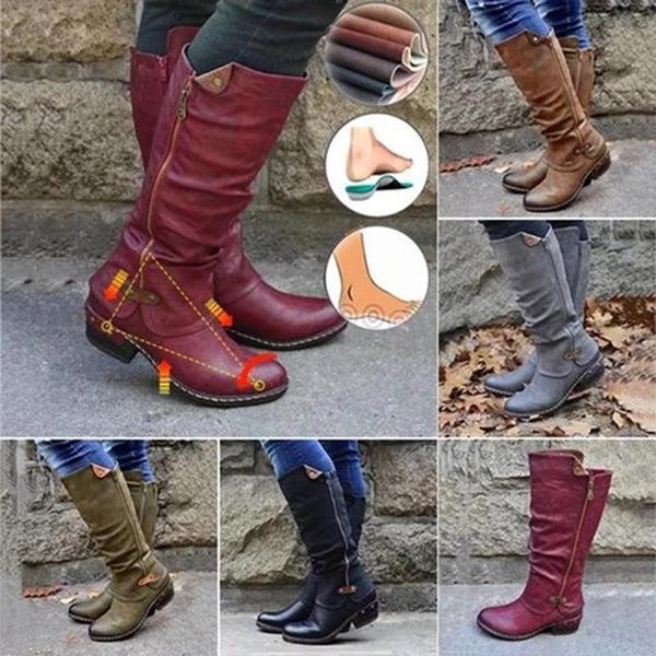 boots women's mid calf vintage british pu leather shoes woman low heel zip sewing ladies fashion retro long women, Black
boots women's mid calf vintage british pu leather shoes woman low heel zip sewing ladies fashion retro long women, Black