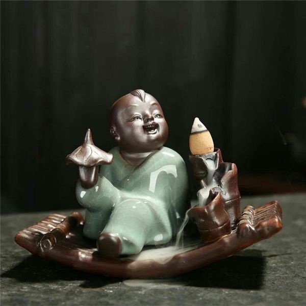 fragrance lamps ceramic bamboo raft the little monk buddha mini backflow incense burner smoke waterfall sticks holder home decor censer
fragrance lamps ceramic bamboo raft the little monk buddha mini backflow incense burner smoke waterfall sticks holder home decor censer