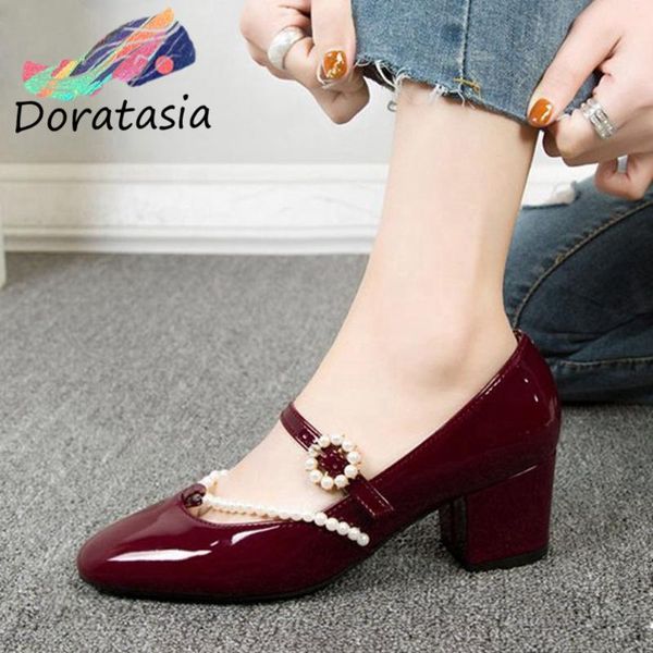 dress shoes doratasia retro women solid slip on shallow chunky heel concise stylish office lady pumps, Black
dress shoes doratasia retro women solid slip on shallow chunky heel concise stylish office lady pumps, Black