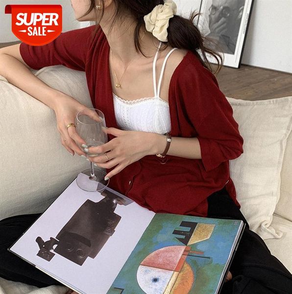 huang zheng solid color v-neck middle-sleeve sweater women korean version loose and lazy outer wear cardigan m8550 #tb25, Black;gray
huang zheng solid color v-neck middle-sleeve sweater women korean version loose and lazy outer wear cardigan m8550 #tb25, Black;gray
