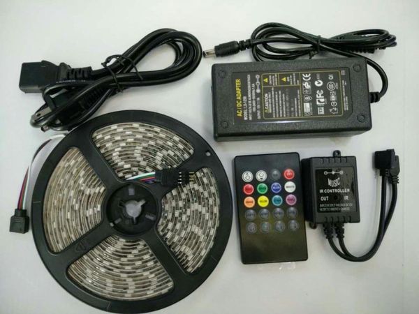 5m/16.4 ft 300led smd flexible rgb color changing led strip for in&outdoor+20key music ir remote controller +12v 5a adapter strips
5m/16.4 ft 300led smd flexible rgb color changing led strip for in&outdoor+20key music ir remote controller +12v 5a adapter strips