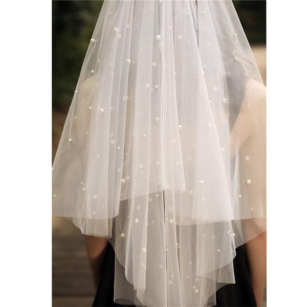 bridal veils amazing pearls beaded short attractive headdress with comb headwear for bride face veil, Black
bridal veils amazing pearls beaded short attractive headdress with comb headwear for bride face veil, Black