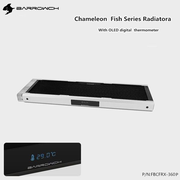fans & coolings barrowch fbcfrx-360 chameleon fish modular 360mm radiator with oled display acrylic/pom inlet module suitable for 120mm fan
fans & coolings barrowch fbcfrx-360 chameleon fish modular 360mm radiator with oled display acrylic/pom inlet module suitable for 120mm fan