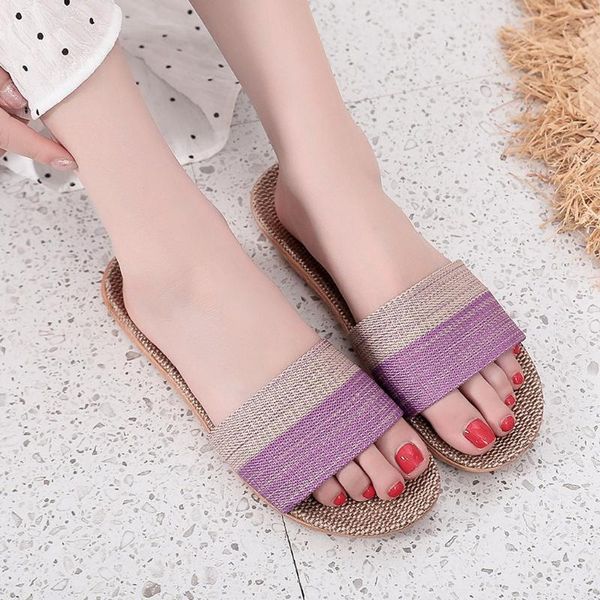 women linen slippers flip flops flat non-slip sandals home male casual indoor flax beach shoes #3, Black
women linen slippers flip flops flat non-slip sandals home male casual indoor flax beach shoes #3, Black