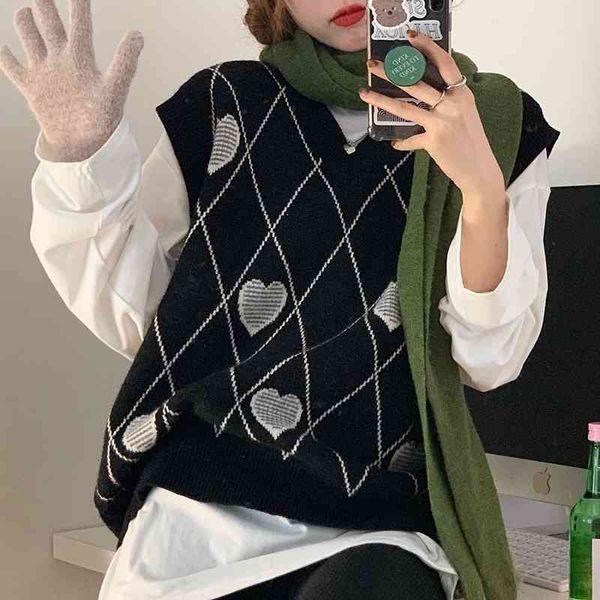 women's sweaters men's knitted sweater love, retro baggy shirt with lazy wind for spring and autumn t3qj, White;black
women's sweaters men's knitted sweater love, retro baggy shirt with lazy wind for spring and autumn t3qj, White;black