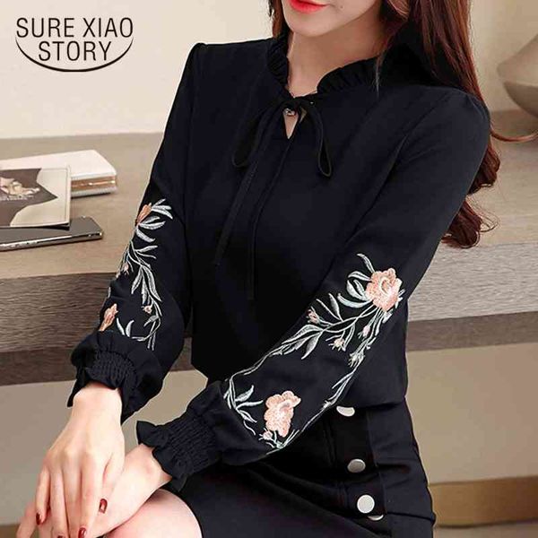 long sleeve 3xl 4xl plus size women shirts floral embroidery chiffon blouse shirt fashion womens and blouses 1645 50 210417, White
long sleeve 3xl 4xl plus size women shirts floral embroidery chiffon blouse shirt fashion womens and blouses 1645 50 210417, White