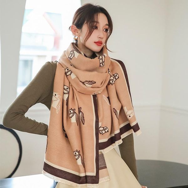 scarves 2021 autumn and winter dustproof fashion print beach towel carriage cashmere bandanna female 190x65cm tassels shawls, Blue;gray
scarves 2021 autumn and winter dustproof fashion print beach towel carriage cashmere bandanna female 190x65cm tassels shawls, Blue;gray