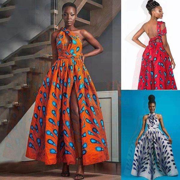 party dresses fashion print african style women's lace up dress middle eastern skirt large size sleeveless a line evening prom robe, White;black
party dresses fashion print african style women's lace up dress middle eastern skirt large size sleeveless a line evening prom robe, White;black