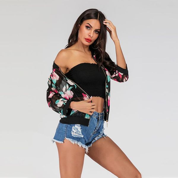women's blouses & shirts european and american fashion print outdoor sunscreen light breathable coat summer zipper seven-sleeve super-t, White
women's blouses & shirts european and american fashion print outdoor sunscreen light breathable coat summer zipper seven-sleeve super-t, White