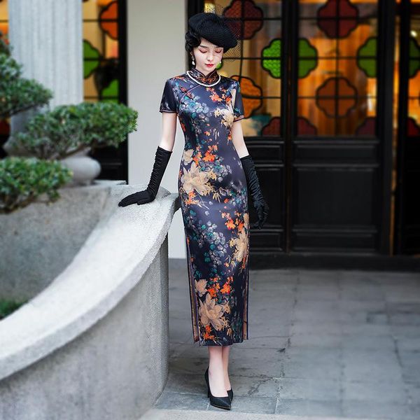 ethnic clothing female print flower cheongsam satin high split evening party dress gown mandarin collar qipao vintage oversize 3xl 4xl vesti, Red
ethnic clothing female print flower cheongsam satin high split evening party dress gown mandarin collar qipao vintage oversize 3xl 4xl vesti, Red