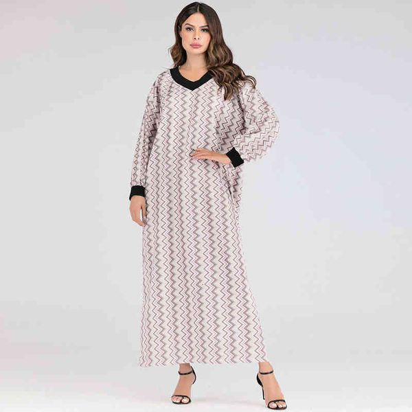 casual dresses straight large women's robe fashion print v-neck loose muslim 7057#, Black;gray
casual dresses straight large women's robe fashion print v-neck loose muslim 7057#, Black;gray