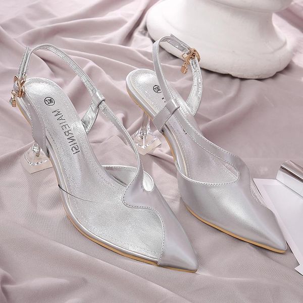 sandals matching simple women's shoes silver fairy cat heel high heels women summer 2021, Black
sandals matching simple women's shoes silver fairy cat heel high heels women summer 2021, Black
