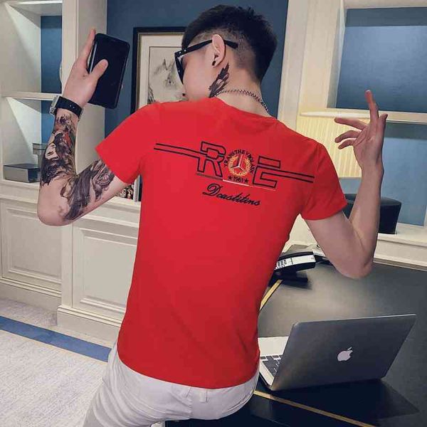 summer new men's short sleeve t-shirt korean slim fit fashion letter print round neck non iron, White;black
summer new men's short sleeve t-shirt korean slim fit fashion letter print round neck non iron, White;black