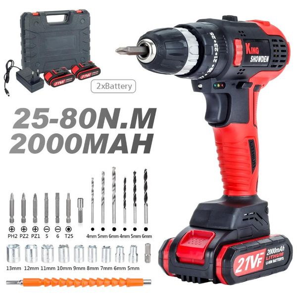 professiona electric drills kingshowden 21v brushless drill 80n.m cordless driver mini wireless power screwdriver kit 2000mah battery
professiona electric drills kingshowden 21v brushless drill 80n.m cordless driver mini wireless power screwdriver kit 2000mah battery