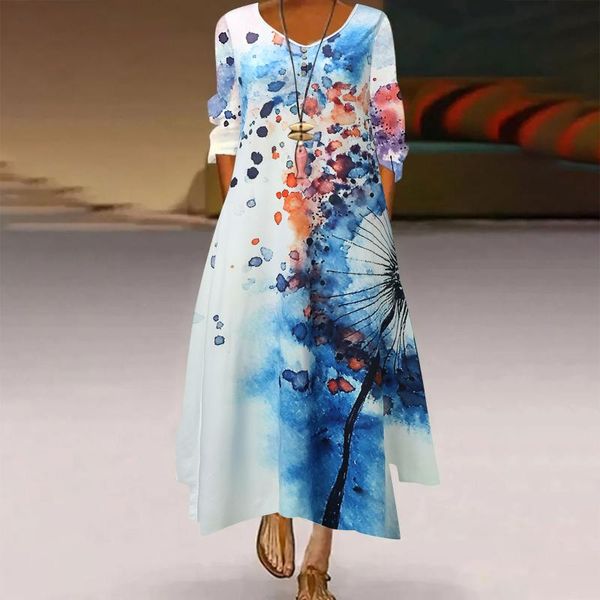 casual dresses vintage plus size maxi dress women elegant floral print long sleeve o neck loose pocket party robe femme, Black;gray
casual dresses vintage plus size maxi dress women elegant floral print long sleeve o neck loose pocket party robe femme, Black;gray