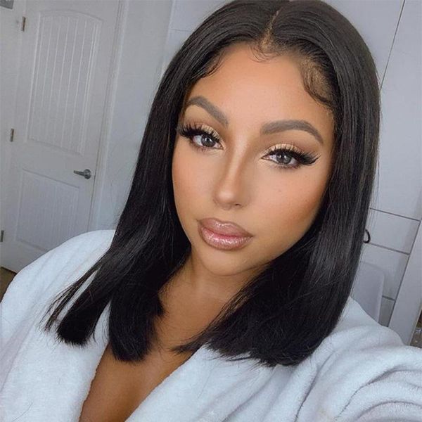 lace wigs straight bob wig front human hair brazilian short pre plucked natural color 150%, Black;brown
lace wigs straight bob wig front human hair brazilian short pre plucked natural color 150%, Black;brown