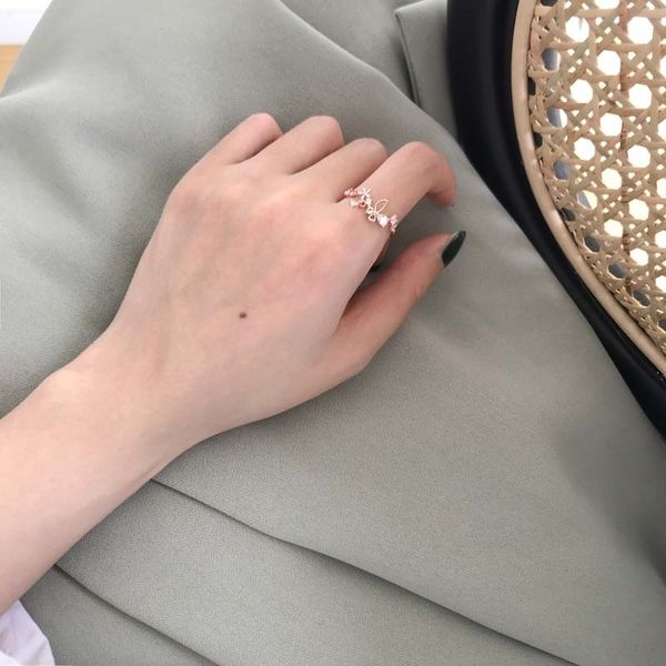 1s4a jewelry sweet pink flower opening japanese and ringnew band rings ears korean fresh zircon food j187, Silver
1s4a jewelry sweet pink flower opening japanese and ringnew band rings ears korean fresh zircon food j187, Silver