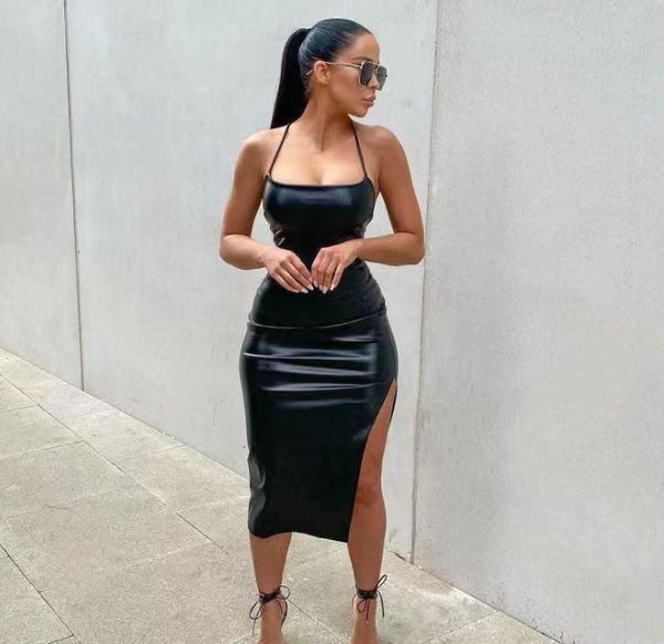 casual dresses women dress for 2021 plus sizes pu leather backless pure color bind split solid polyester summer size tunic beach and, Black;gray
casual dresses women dress for 2021 plus sizes pu leather backless pure color bind split solid polyester summer size tunic beach and, Black;gray