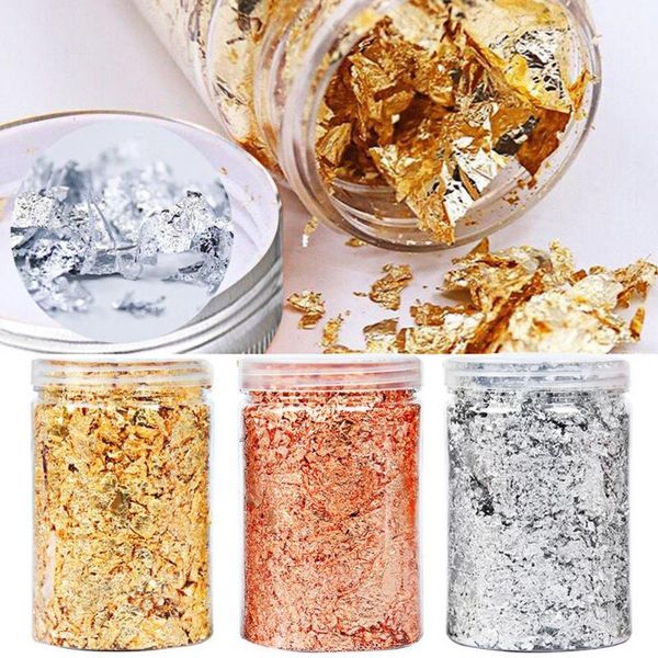 nail art decorations 10g/bottle shredded sequins ultra thin irregular faux glod foil metallic leaf flakes for manicure painting decoration, Silver;gold
nail art decorations 10g/bottle shredded sequins ultra thin irregular faux glod foil metallic leaf flakes for manicure painting decoration, Silver;gold