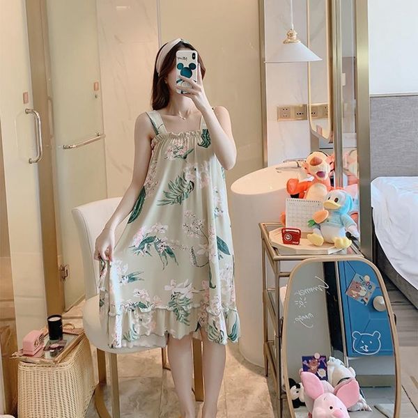 women's sleepwear 2021 summer spaghetti strap lingerie nightgowns for women print students home dress nightdress night nighty, Black;red
women's sleepwear 2021 summer spaghetti strap lingerie nightgowns for women print students home dress nightdress night nighty, Black;red