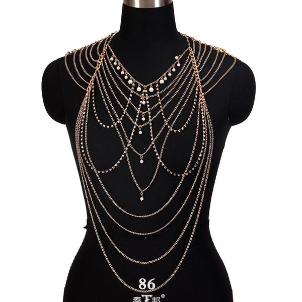 chains boho tassel beach chest bondage chain belt fashion harness charm body exotic accessories luxurious jewelry for women, Silver
chains boho tassel beach chest bondage chain belt fashion harness charm body exotic accessories luxurious jewelry for women, Silver