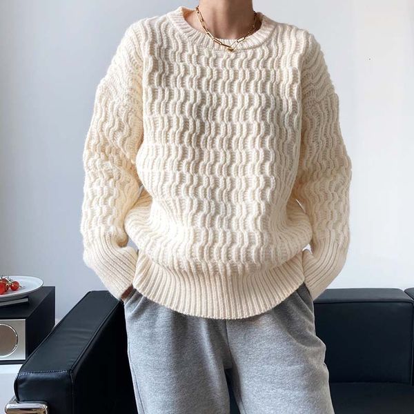 women's sweaters and pullovers long sleeve o-neck soft pullover loose warm thick pull femme streetwear ixad, White;black
women's sweaters and pullovers long sleeve o-neck soft pullover loose warm thick pull femme streetwear ixad, White;black