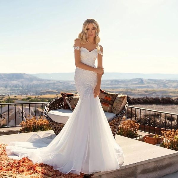 other wedding dresses yixuan elegant applique backless boho mermaid long off the shoulder lace weeding dress 2021formal occasion vestido de, White
other wedding dresses yixuan elegant applique backless boho mermaid long off the shoulder lace weeding dress 2021formal occasion vestido de, White