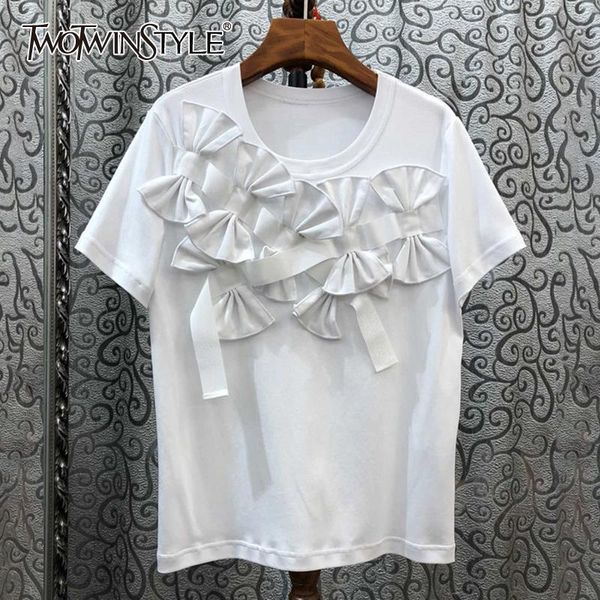 casual pcthwork bow women t shirt o neck short sleeve loose irregular fashion clothing tide, White
casual pcthwork bow women t shirt o neck short sleeve loose irregular fashion clothing tide, White