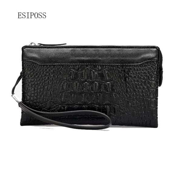 wallets men's wallet crocodile pattern cow leather men clutch bag male mobile phone business money purse fashion card holder, Red;black
wallets men's wallet crocodile pattern cow leather men clutch bag male mobile phone business money purse fashion card holder, Red;black