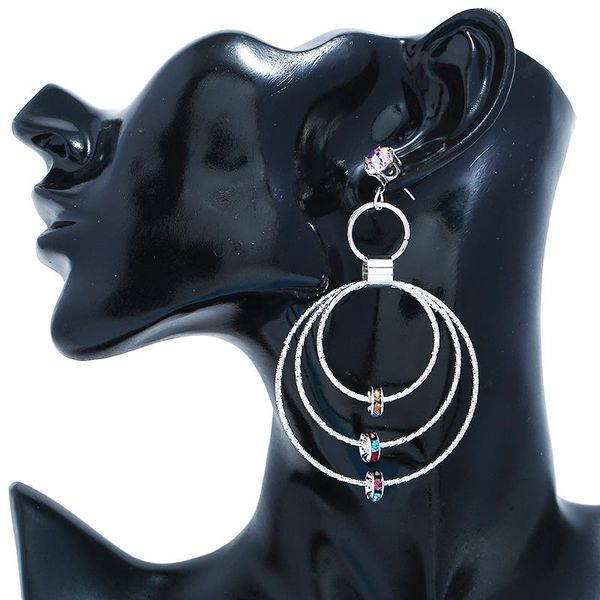 fashion simple crystal rhinestone all-match ornament cutout eardrop exquisite stackable linked circle drop earrings for women dangle & chand, Silver
fashion simple crystal rhinestone all-match ornament cutout eardrop exquisite stackable linked circle drop earrings for women dangle & chand, Silver