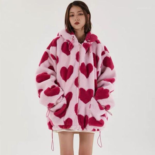 parka flannel sherpa jacket coat women streetwear heart print love shape zipper hooded winter harajuku men's down & parkas, Black
parka flannel sherpa jacket coat women streetwear heart print love shape zipper hooded winter harajuku men's down & parkas, Black