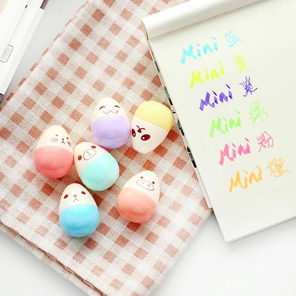 highlighters 6pcs/lot mini egg modeling highlighter kawaii face color marker pen for students stationery gifts office school supplies, Black;red
highlighters 6pcs/lot mini egg modeling highlighter kawaii face color marker pen for students stationery gifts office school supplies, Black;red