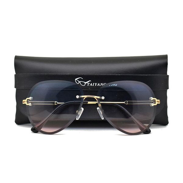sunglasses fashion designer women 2021 rimless vintage glasses classic pilot frame sun shades for womens zonnebril dames, White;black
sunglasses fashion designer women 2021 rimless vintage glasses classic pilot frame sun shades for womens zonnebril dames, White;black