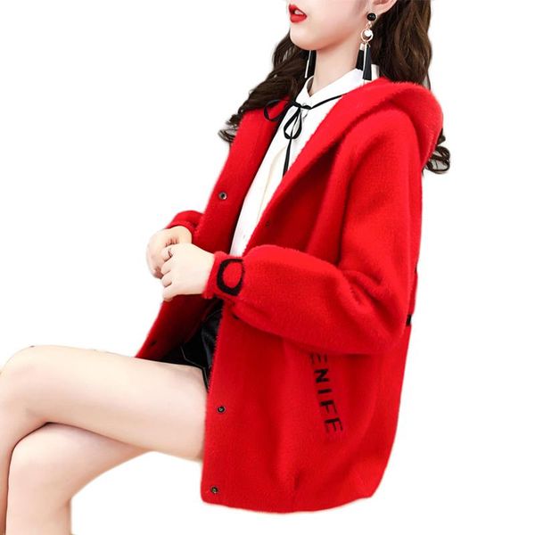 women's fur & faux trending products youth clothing for women shaggy coat fashion autumn / winter outerwear hooded imitation mink cardi, Black
women's fur & faux trending products youth clothing for women shaggy coat fashion autumn / winter outerwear hooded imitation mink cardi, Black