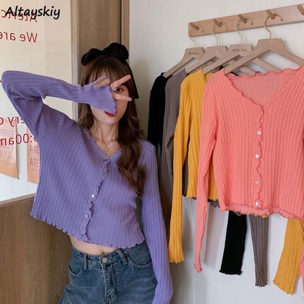 women's knits & tees cardigan women single breasted long sleeve sweaters v-neck button simple cropped slim knitted outwear 5-color kore, White
women's knits & tees cardigan women single breasted long sleeve sweaters v-neck button simple cropped slim knitted outwear 5-color kore, White