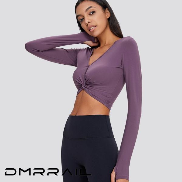 yoga outfit dmrrail women long sleeve suit female v-neck fitness nude sports t-shirt crop navel kink
yoga outfit dmrrail women long sleeve suit female v-neck fitness nude sports t-shirt crop navel kink