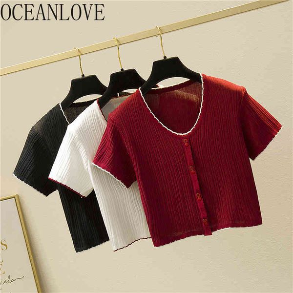 t shirt women v neck knitted short sleeve summer pullovers solid spring t-shirt ins casual 14273 210415, White
t shirt women v neck knitted short sleeve summer pullovers solid spring t-shirt ins casual 14273 210415, White