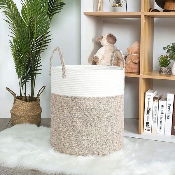 storage baskets hand woven sundries basket clothing toy collection bucket creative cleaning organizer barrel cotton weaving
storage baskets hand woven sundries basket clothing toy collection bucket creative cleaning organizer barrel cotton weaving