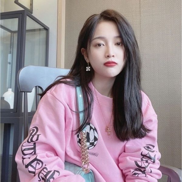 ke luo xing sanskrit printed pink round neck sweater tide brand men's and women's casual loose couple style, Black
ke luo xing sanskrit printed pink round neck sweater tide brand men's and women's casual loose couple style, Black