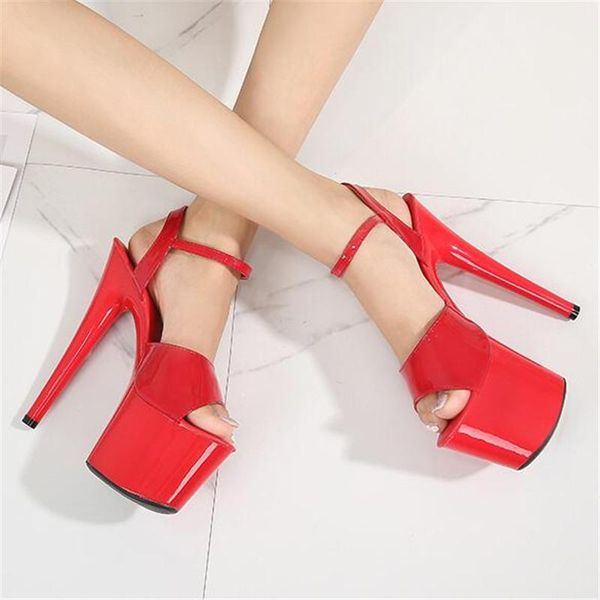 summer women 17cm super high heel sandals model catwalk open toe stilettos platform stripper steel pipe dance shoes, Black
summer women 17cm super high heel sandals model catwalk open toe stilettos platform stripper steel pipe dance shoes, Black