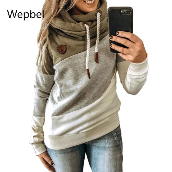 women's hoodies & sweatshirts wepbel women fleece plus size patchwork hooded splicing loose pullovers autumn outwear, Black
women's hoodies & sweatshirts wepbel women fleece plus size patchwork hooded splicing loose pullovers autumn outwear, Black