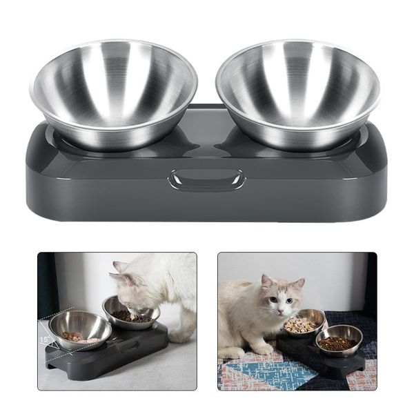 pet cat bowls puppy water feeder stainless steel adjustable tilted for cats small dog & feeders
pet cat bowls puppy water feeder stainless steel adjustable tilted for cats small dog & feeders