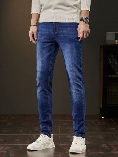 men pocket patched jeans 19kd#, Blue
men pocket patched jeans 19kd#, Blue