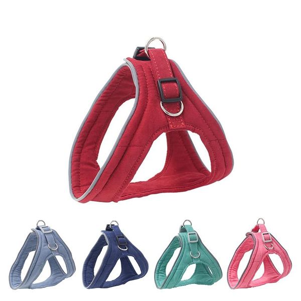 dog lightweight suede velvet harness for small medium dogs reflective walking chest strap adjustable vest type collar collars & leashes
dog lightweight suede velvet harness for small medium dogs reflective walking chest strap adjustable vest type collar collars & leashes