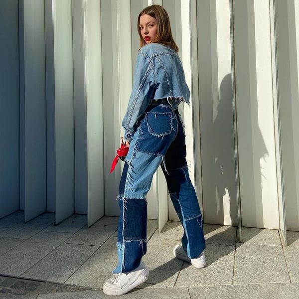 color block patchwork straight leg jeans woman high waist trousers pants blue denim pocket 2021 autumn distressed women's
color block patchwork straight leg jeans woman high waist trousers pants blue denim pocket 2021 autumn distressed women's