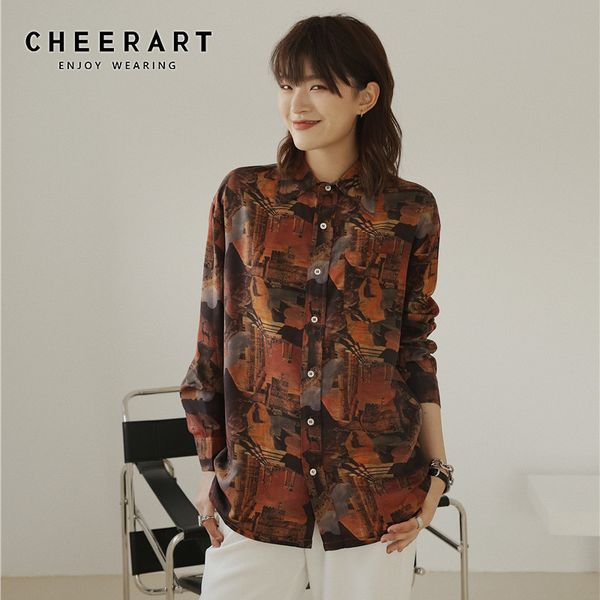 camp style vintage shirt long sleeve blouse print button down for women arrival fashion 210427, White
camp style vintage shirt long sleeve blouse print button down for women arrival fashion 210427, White