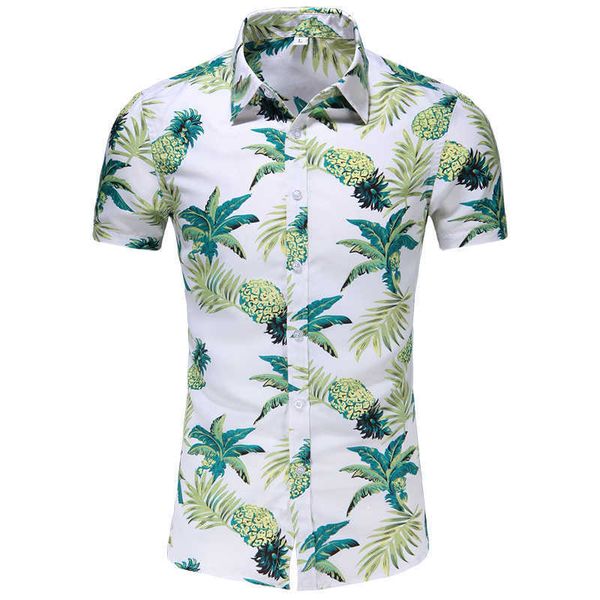 45kg-120kg summer pineapple print cool beach hawaiian short sleeved shirt 4xl 5xl 6xl 7xl 210528, White;black
45kg-120kg summer pineapple print cool beach hawaiian short sleeved shirt 4xl 5xl 6xl 7xl 210528, White;black