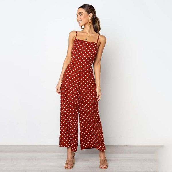 women's jumpsuits & rompers sleeveless jumpsuit women summer solid bodysuit loose casual dot backless female bow bandage overalls, Black;white
women's jumpsuits & rompers sleeveless jumpsuit women summer solid bodysuit loose casual dot backless female bow bandage overalls, Black;white