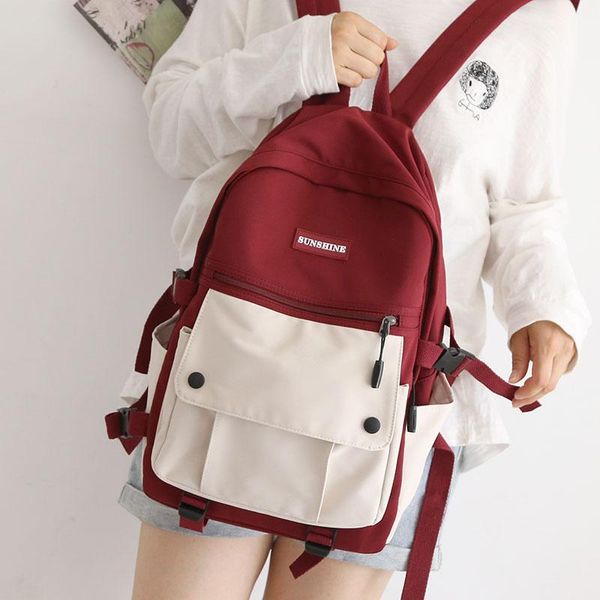 backpack 2021 fashion brand women's youth paneling middle school bag waterproof luxury
backpack 2021 fashion brand women's youth paneling middle school bag waterproof luxury