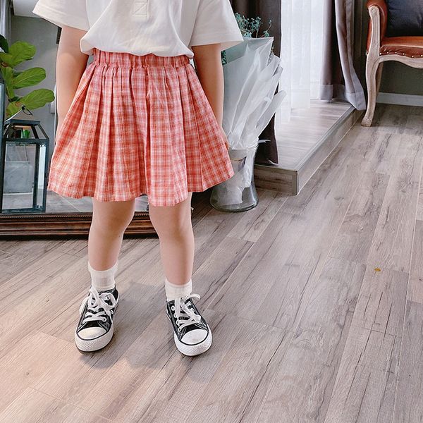 summer cute girls fashion plaid pleated skirts kids cotton 2 colors skirt 210508, Blue
summer cute girls fashion plaid pleated skirts kids cotton 2 colors skirt 210508, Blue